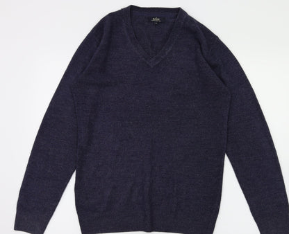 Mens UK Size S easy Blue Pullover Sweatshirt
