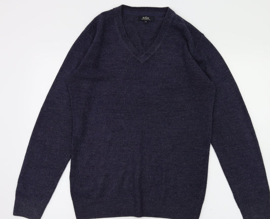 Mens UK Size S easy Blue Pullover Sweatshirt