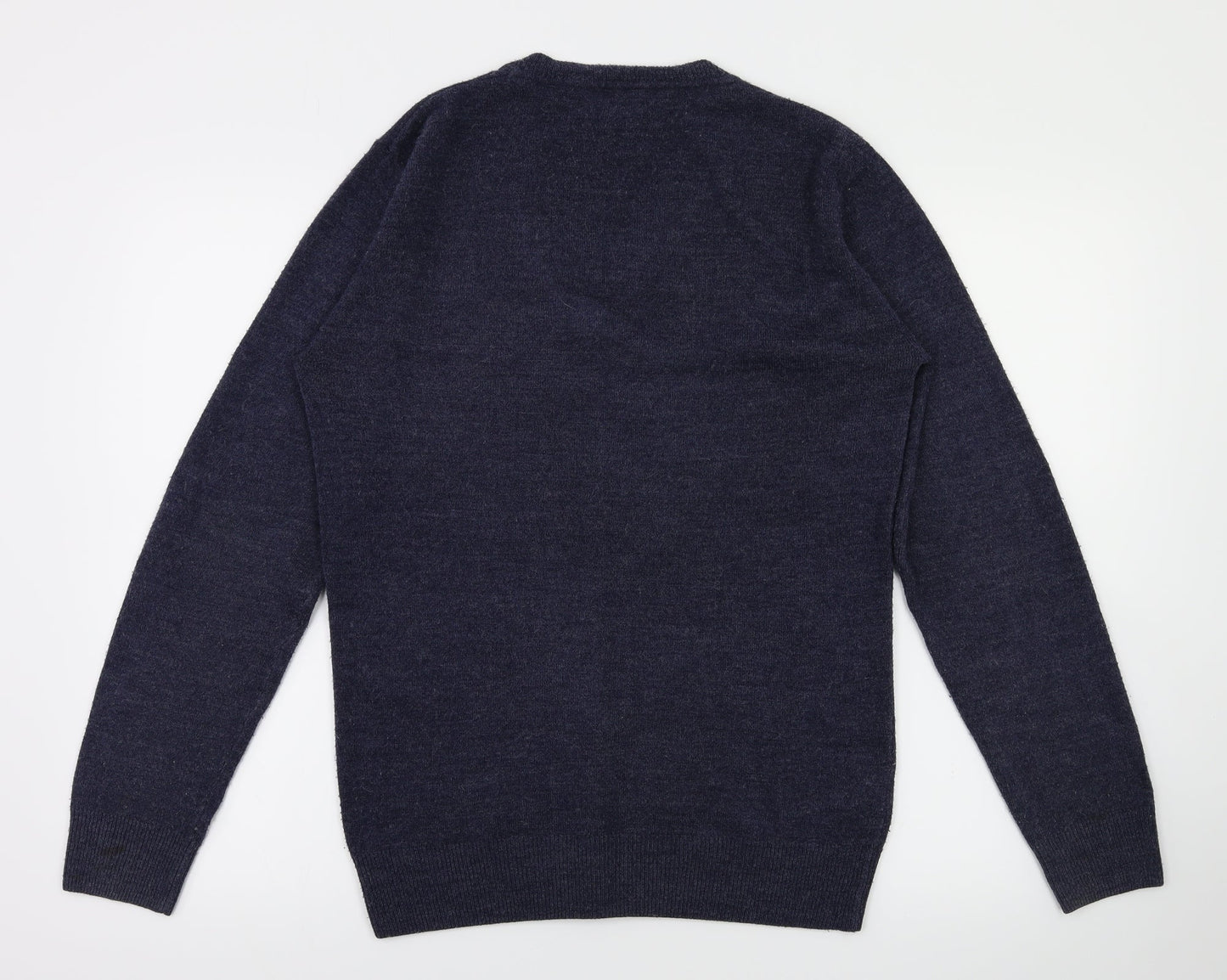 Mens UK Size S easy Blue Pullover Sweatshirt