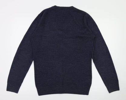 Mens UK Size S easy Blue Pullover Sweatshirt