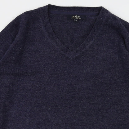 Mens UK Size S easy Blue Pullover Sweatshirt