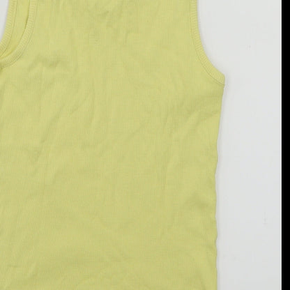 George Girls Yellow   Basic T-Shirt Size 11-12 Years
