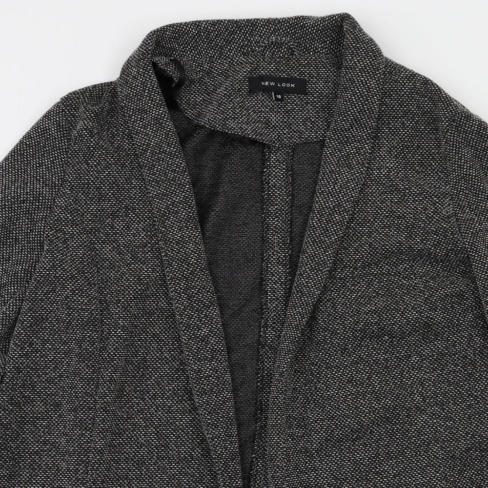 New Look Womens Grey   Jacket Suit Jacket Size 10