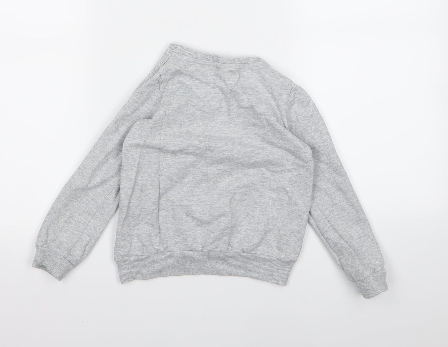 NEXT Girls Grey  Jersey Pullover Sweatshirt Size 5 Years