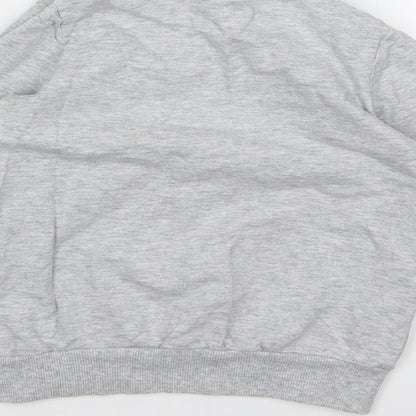 NEXT Girls Grey  Jersey Pullover Sweatshirt Size 5 Years
