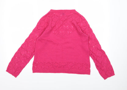 Hoxton Chic Womens Pink  Knit Pullover Jumper Size XS