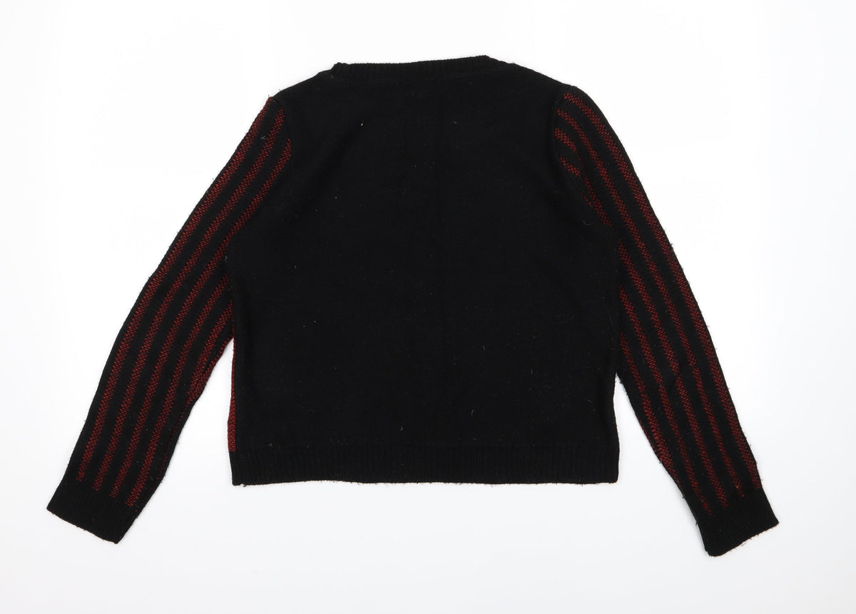Topshop Womens Red  Knit Pullover Jumper Size 8