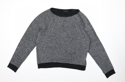 Topshop Womens Grey  Knit Pullover Jumper Size 10