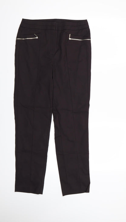 F&F Womens Brown   Trousers  Size 8 L26 in