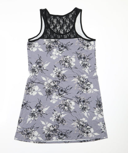 George Womens Grey Floral    Size 12
