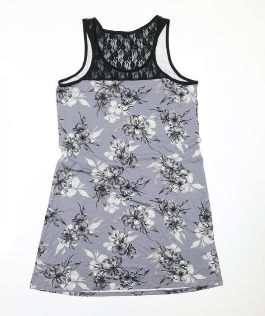 George Womens Grey Floral    Size 12