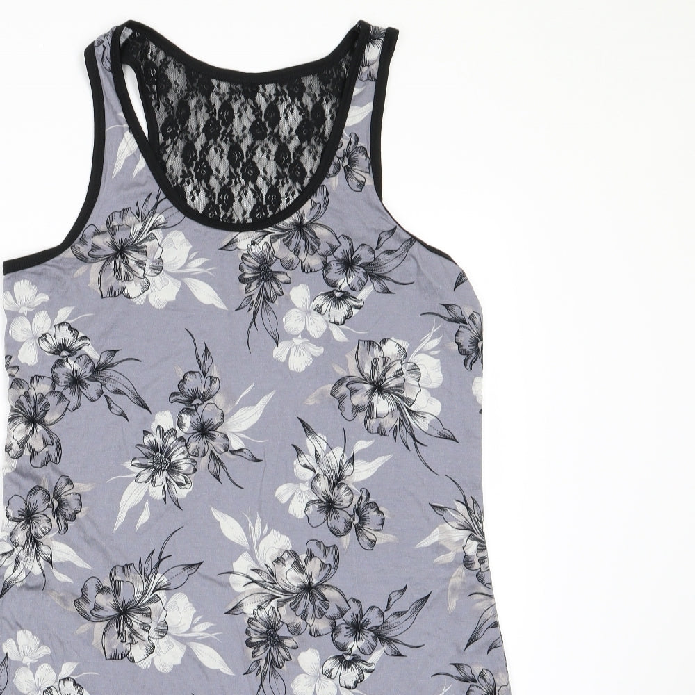 George Womens Grey Floral    Size 12