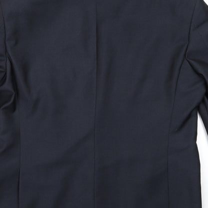 Tarocash Mens Grey  Rayon Jacket Suit Jacket Size 36