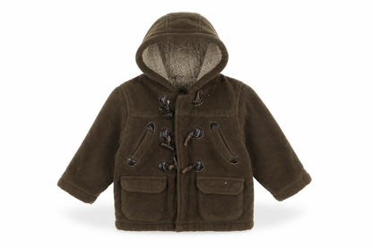 Mothercare Baby Brown  Fleece Basic Coat Coat Size 12-18 Months