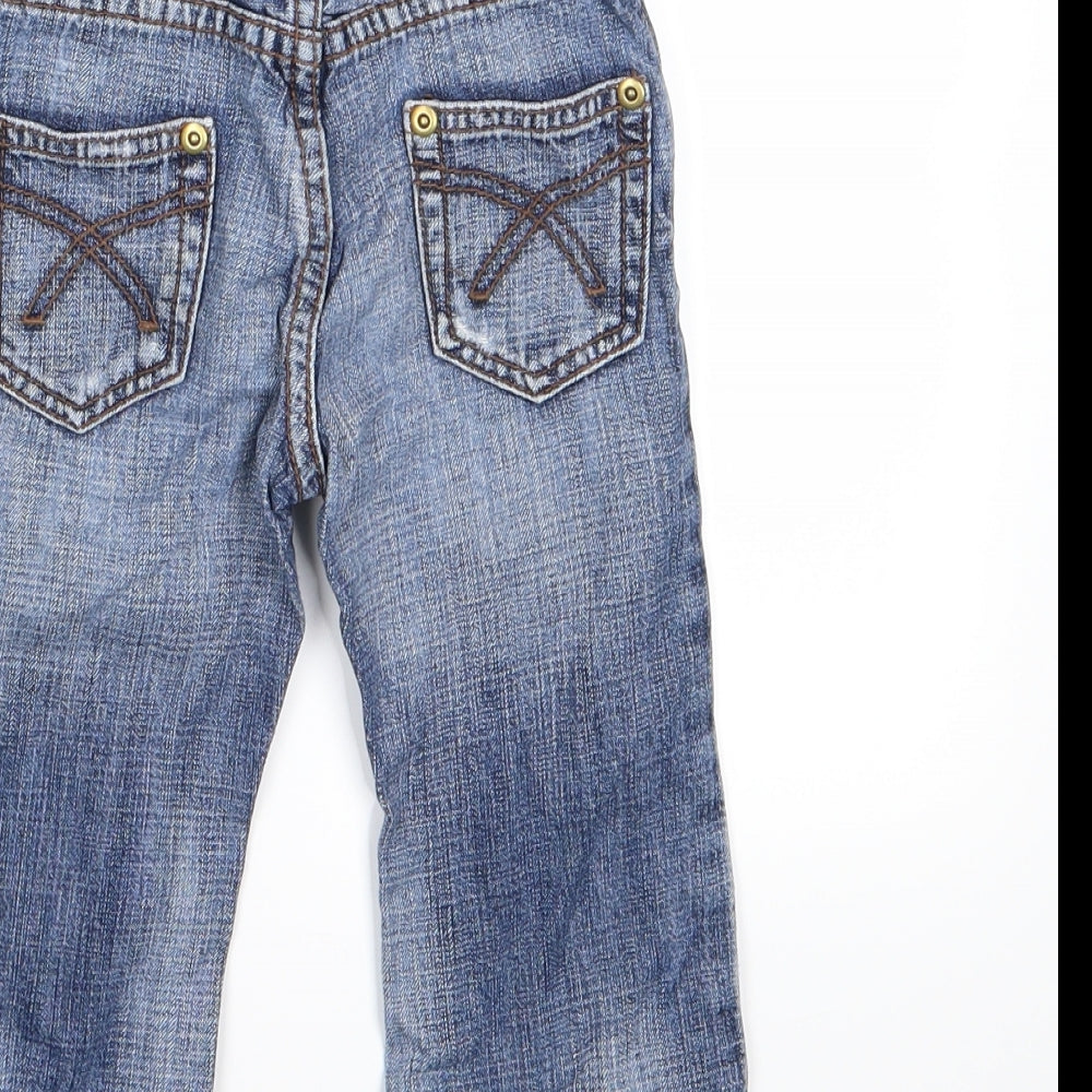 United Colours of Benetton Boys Blue  Denim Cargo Jeans Size 12 Months