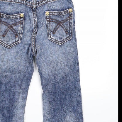United Colours of Benetton Boys Blue  Denim Cargo Jeans Size 12 Months