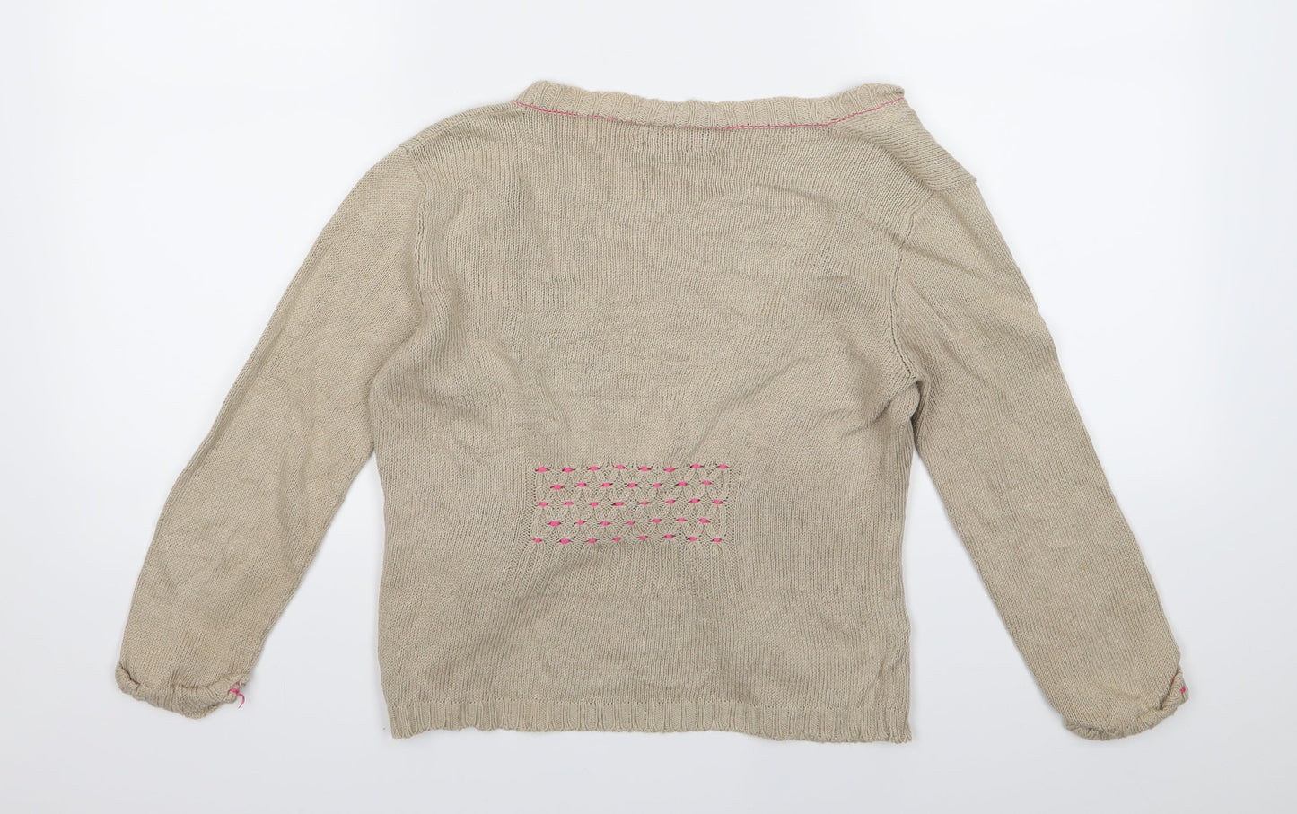 Quinton & Chadwick Womens Brown  Knit Cardigan Jumper Size S