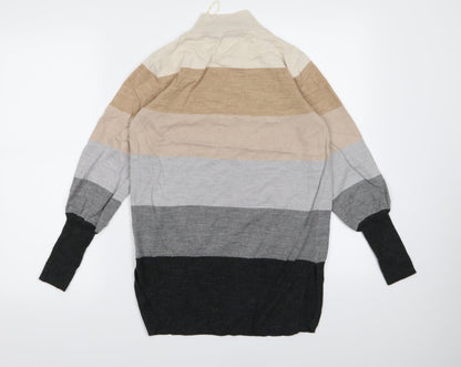 Garfield & Marks Womens Multicoloured Striped Knit Pullover Jumper Size S