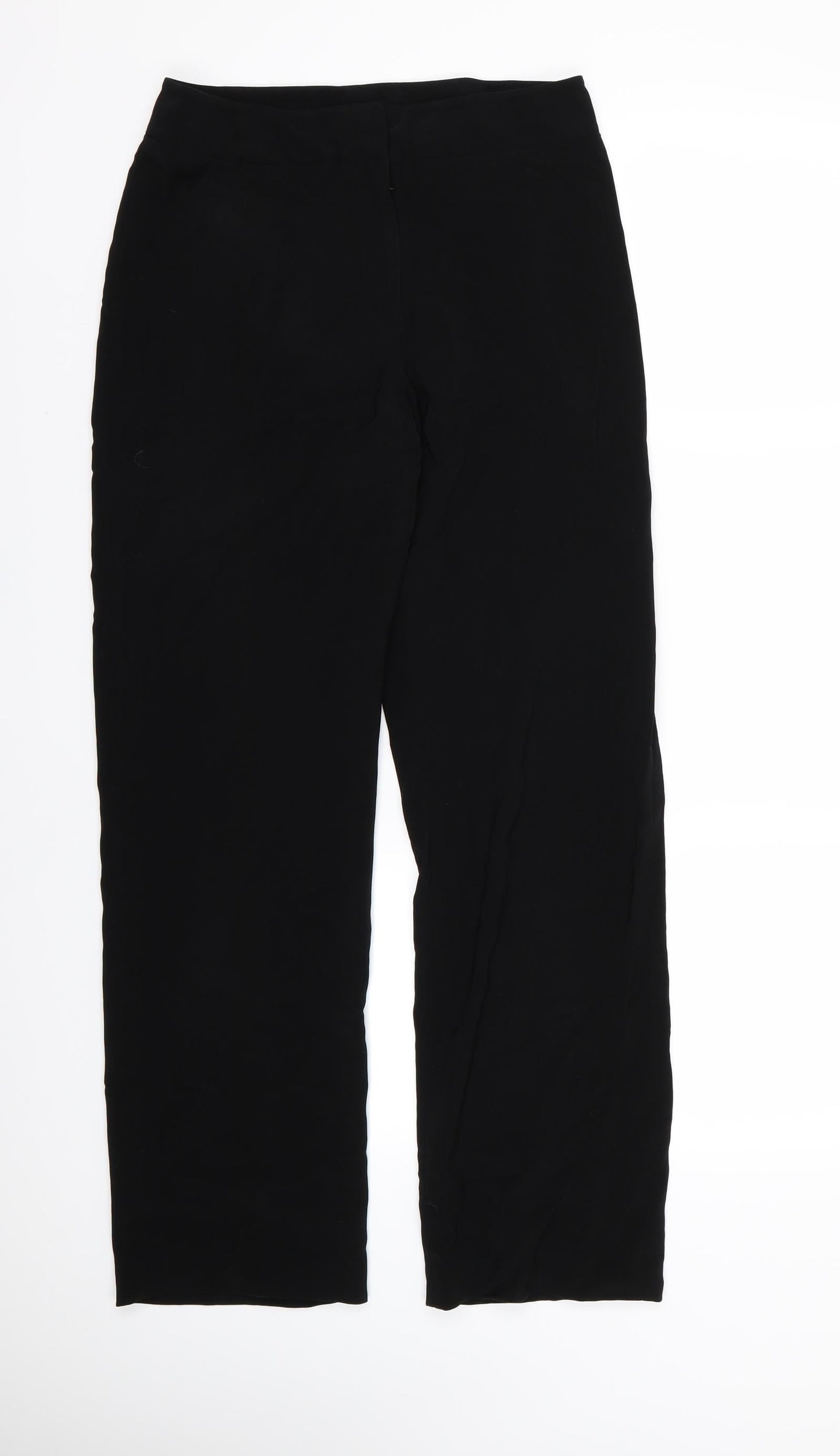 Womens UK Size 12 Per Una Regular Fit Dress Pants Black Trousers