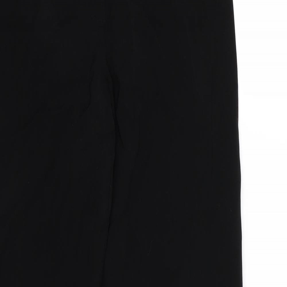 Womens UK Size 12 Per Una Regular Fit Dress Pants Black Trousers