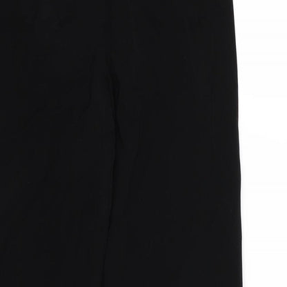 Womens UK Size 12 Per Una Regular Fit Dress Pants Black Trousers