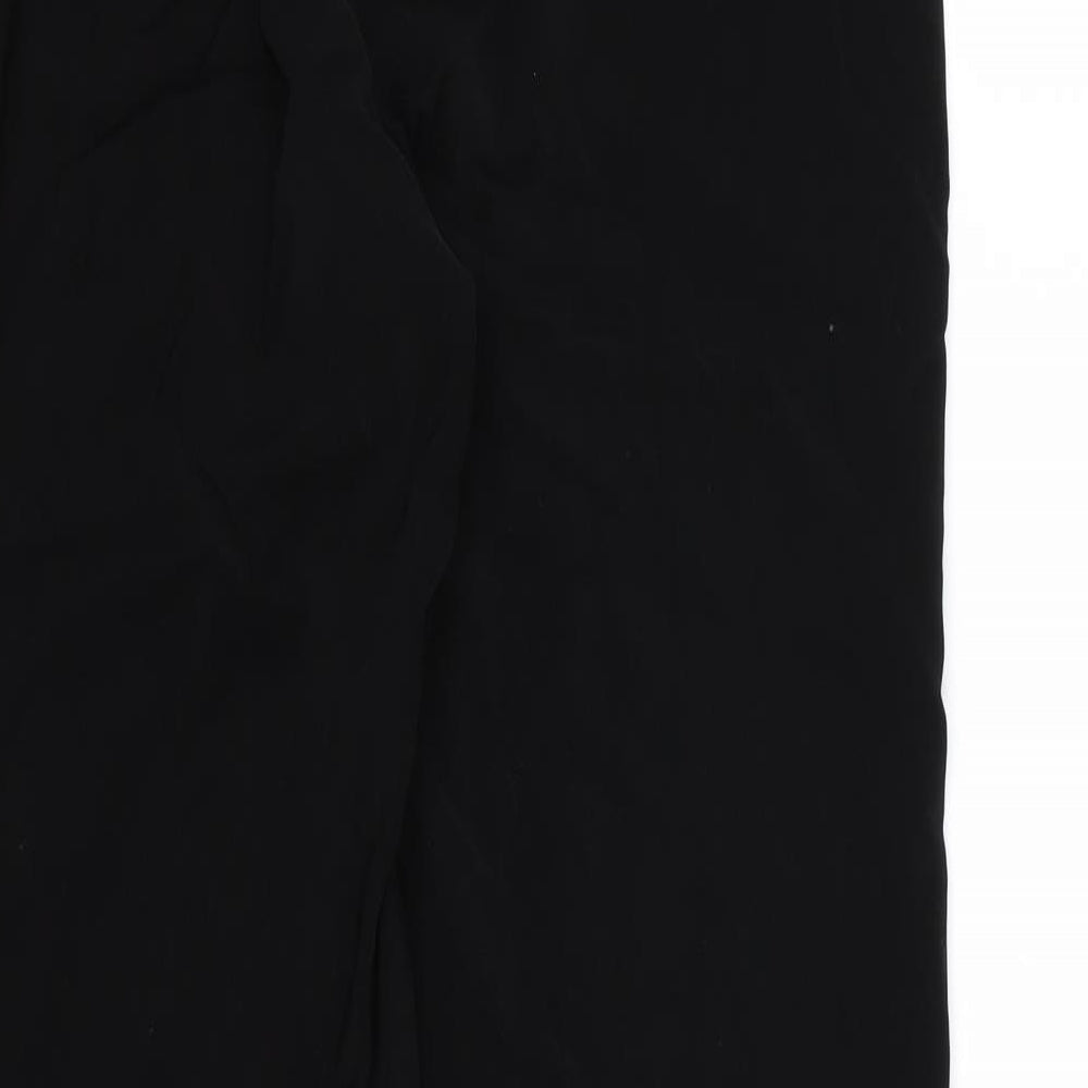 Womens UK Size 12 Per Una Regular Fit Dress Pants Black Trousers