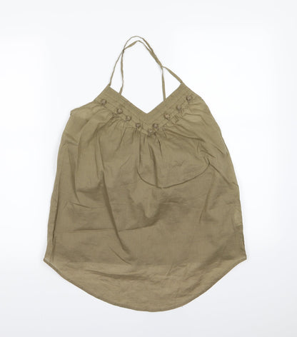 Womens UK Size 6 H&M Green Camisole Tank