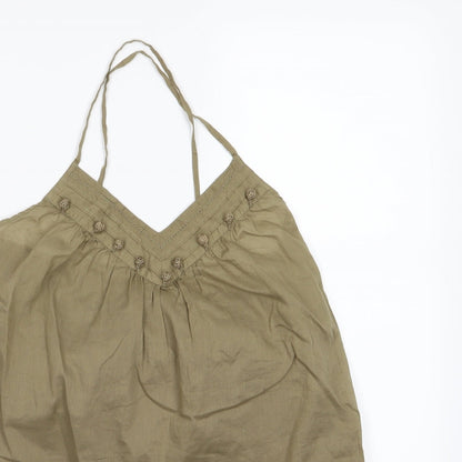 Womens UK Size 6 H&M Green Camisole Tank