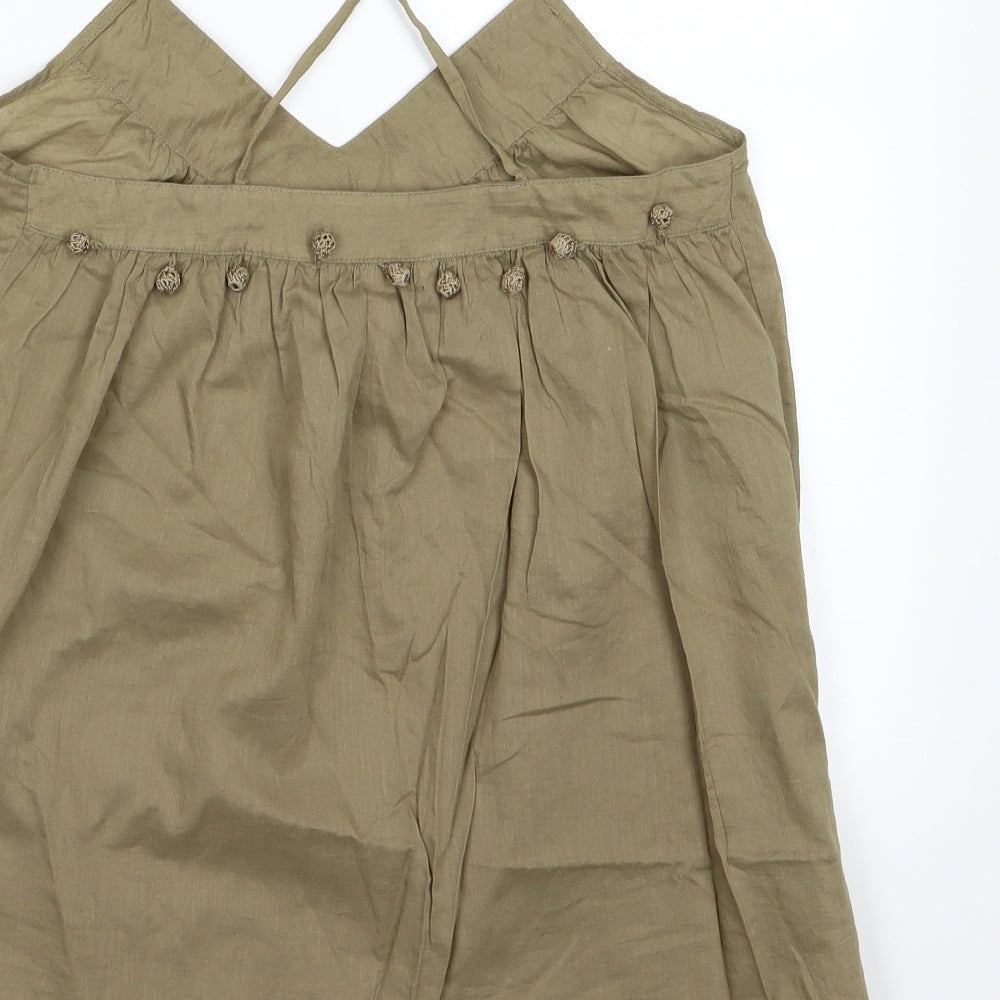 Womens UK Size 6 H&M Green Camisole Tank