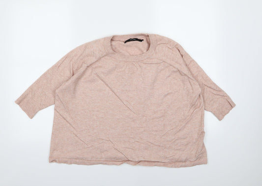 VERO MODA Womens Pink  Knit Pullover Jumper Size S