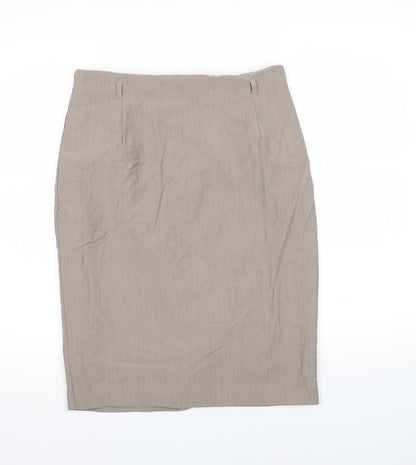 Marks and Spencer Womens Green  Rayon A-Line Skirt Size 12