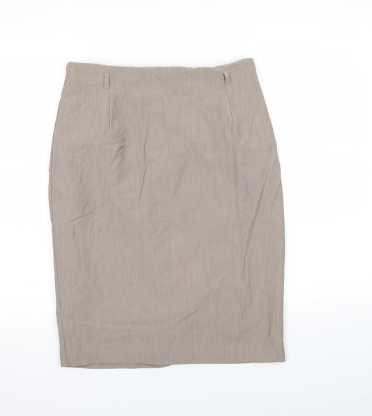 Marks and Spencer Womens Green  Rayon A-Line Skirt Size 12