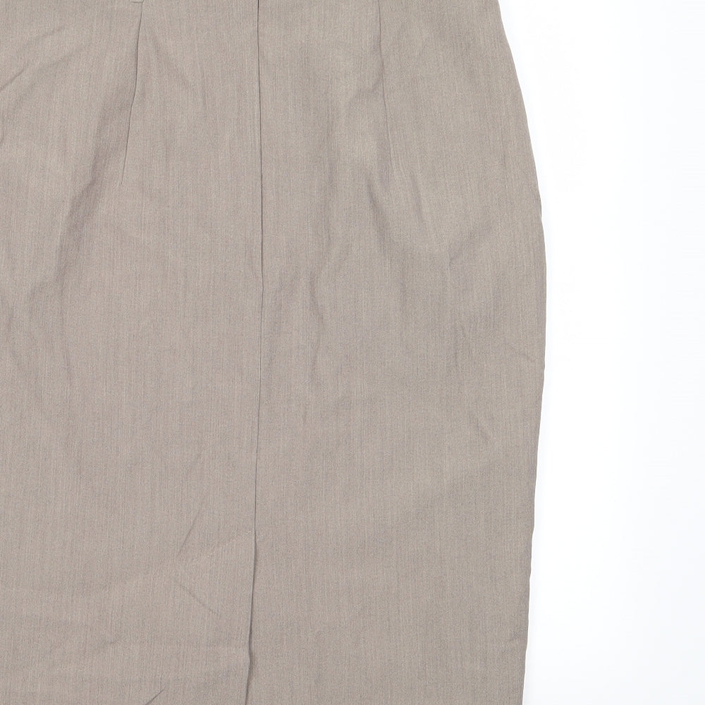 Marks and Spencer Womens Green  Rayon A-Line Skirt Size 12