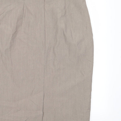 Marks and Spencer Womens Green  Rayon A-Line Skirt Size 12