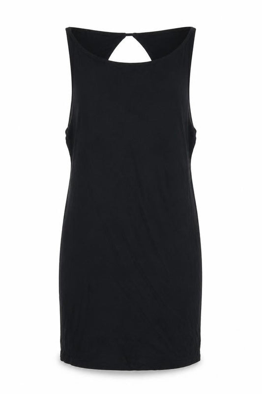 Front view of Silence + Noise women’s black bodycon, size M