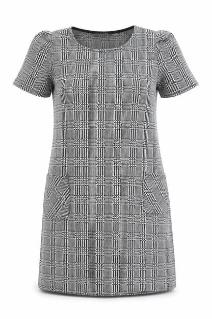 Cameo Rose Womens Grey Check Shift Size 10