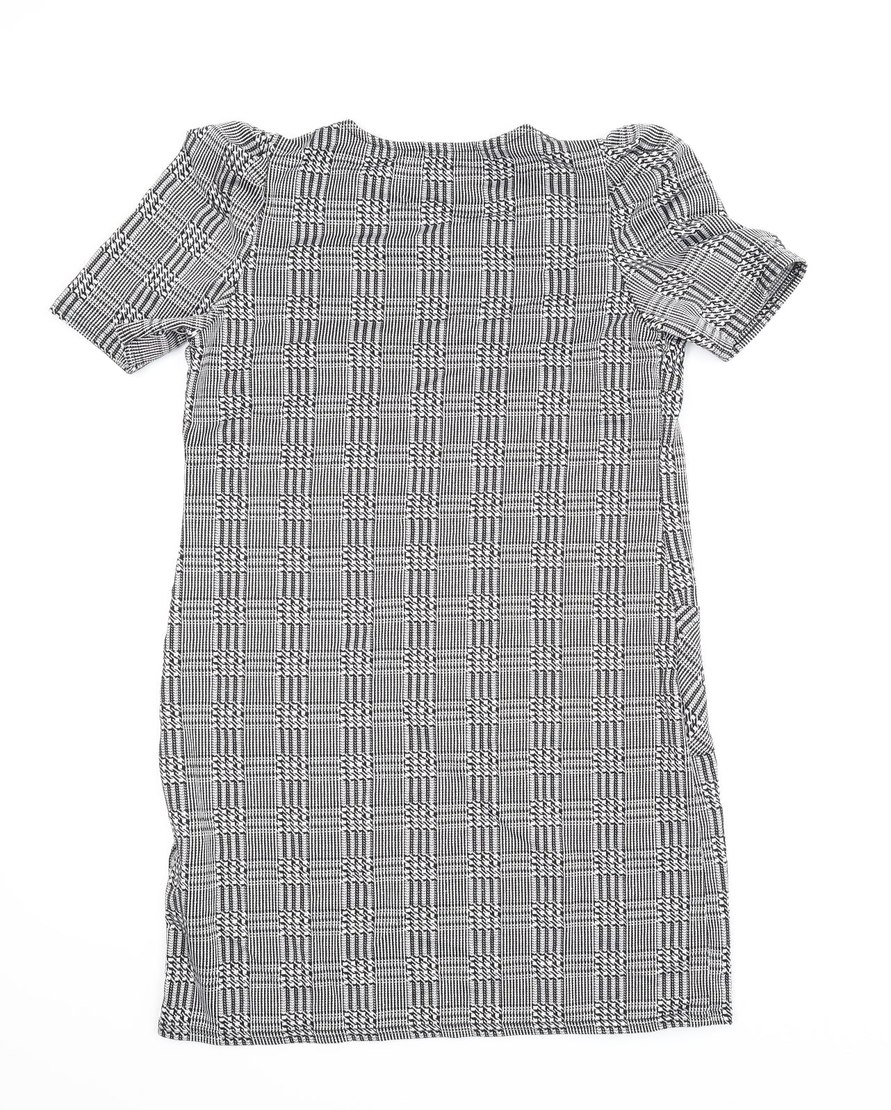 Cameo Rose Womens Grey Check  Shift  Size 10