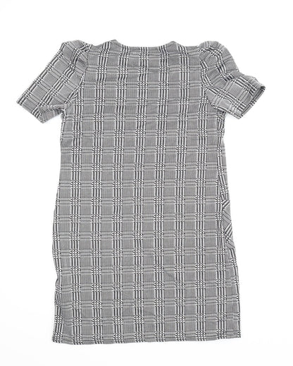 Cameo Rose Womens Grey Check  Shift  Size 10