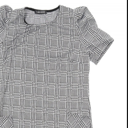 Cameo Rose Womens Grey Check  Shift  Size 10