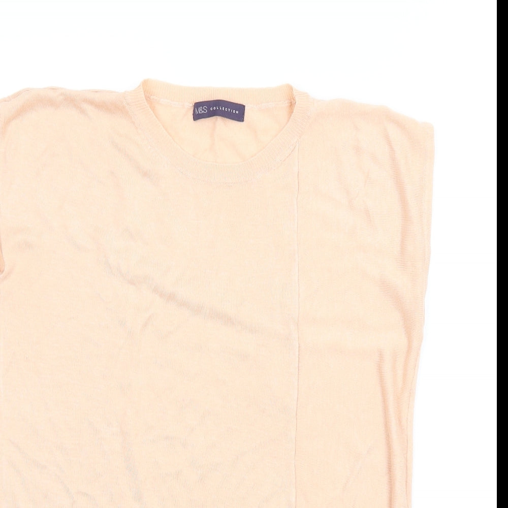 M&S Womens Pink   Basic Blouse Size 12