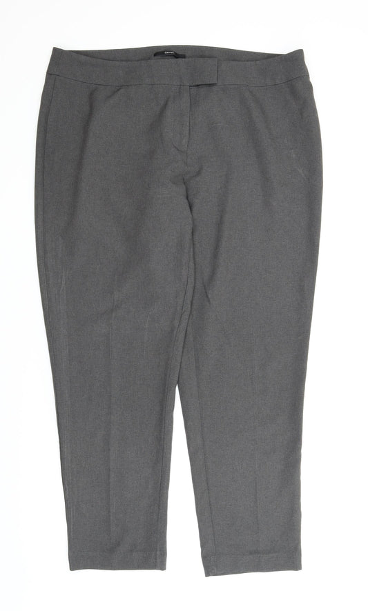 George Womens Grey   Carrot Trousers Size 18 L27 in