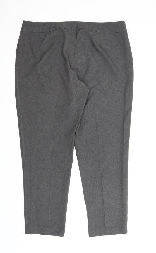 George Womens Grey   Carrot Trousers Size 18 L27 in