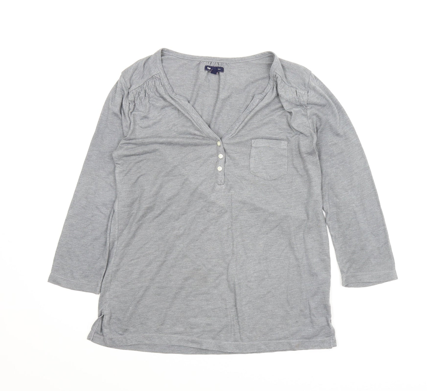 Womens UK Size S Gap Grey Basic Blouse