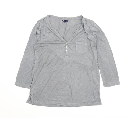 Womens UK Size S Gap Grey Basic Blouse