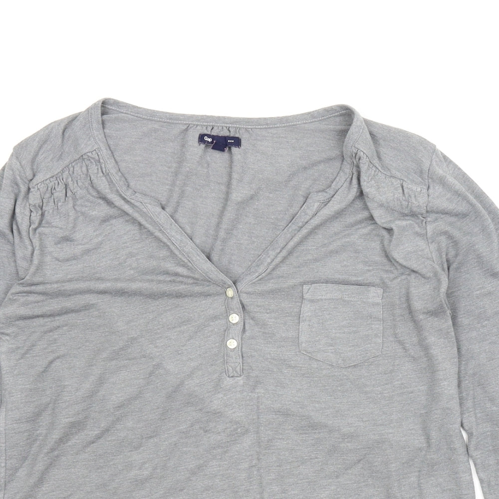 Womens UK Size S Gap Grey Basic Blouse