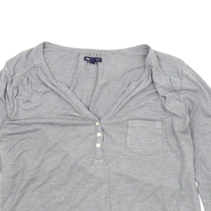 Womens UK Size S Gap Grey Basic Blouse