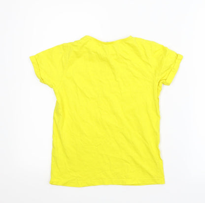 George Boys Yellow   Basic T-Shirt Size 8-9 Years