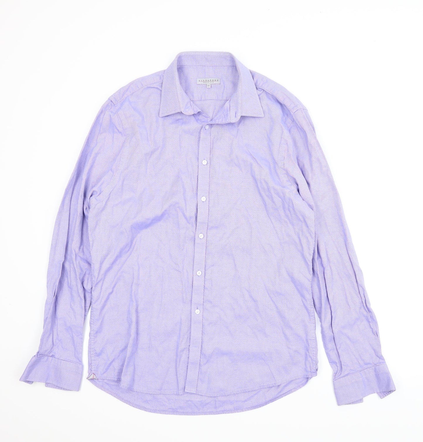 Alexandre Mens Blue    Button-Up Size 16.5