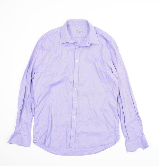 Alexandre Mens Blue    Button-Up Size 16.5