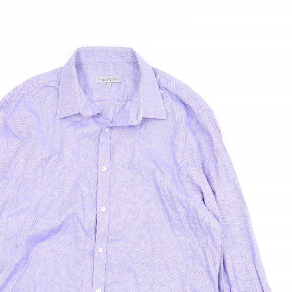 Alexandre Mens Blue    Button-Up Size 16.5